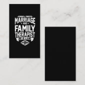 信頼できおもしろいる本物の結婚セラピスト 名刺 (正面/裏面)