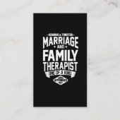 信頼できおもしろいる本物の結婚セラピスト 名刺 (正面)