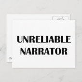 信頼できないナレーター ポストカード (正面/裏面)