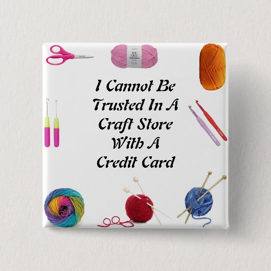 信頼できないボタン 缶バッジ (正面)