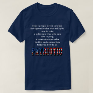 信頼できない3人：Tシャツ Tシャツ