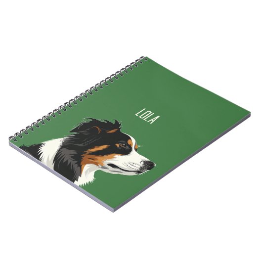 信頼できるオーストラリアの羊飼い ノートブック (左側)