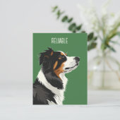 信頼できるオーストラリアの羊飼い ポストカード (スタンド正面)