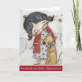 信頼できる信頼できるメッセージ – グリーティングカード (正面)