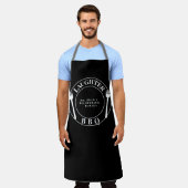 信頼できる医師[名前] Remedy笑い&バーベキュー エプロン (着用した状態)