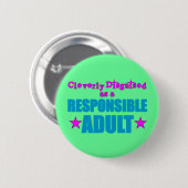 信頼できる大人として賢く隠されて 缶バッジ (正面&裏面)