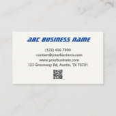 信頼できる引越し業者梱包サービス移転会社 名刺 (裏面)