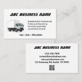 信頼できる引越し業者移転会社 名刺 (正面/裏面)