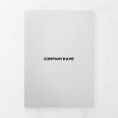 信頼できる白黒企業の 三つ折りカード (カバー)
