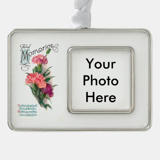 信頼できる真の友人 シルバープレートフレームオーナメント (正面)