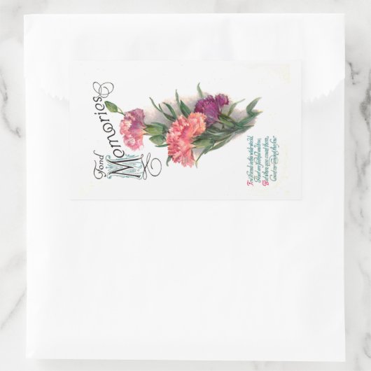 信頼できる真の友人 長方形シール (バッグ)