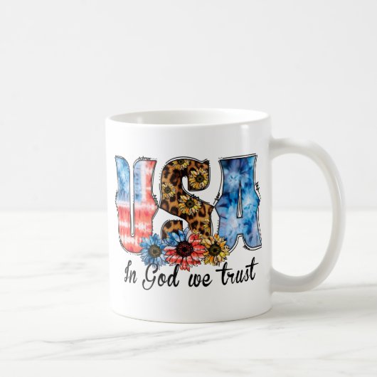 信頼できる米国 |クリスチャン |ひまわり コーヒーマグカップ (右)