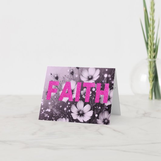 信頼できる聖書の聖句の信仰 カード (正面)