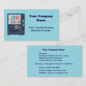 信頼できる自動販売機プロバイダ 名刺 (正面/裏面)