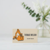 信頼できる請負業者として自信を持って見える 名刺 (スタンド正面)