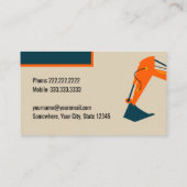 信頼できる請負業者として自信を持って見える 名刺 (裏面)