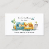 信頼できるCATシッター気にかわいいかわいい 名刺 (正面)