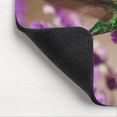 信頼のきらめくなすみれ色耳のハチドリの翼 マウスパッド (コーナー)