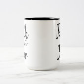 信頼のない恐れのマグ ツートーンマグカップ (中央)