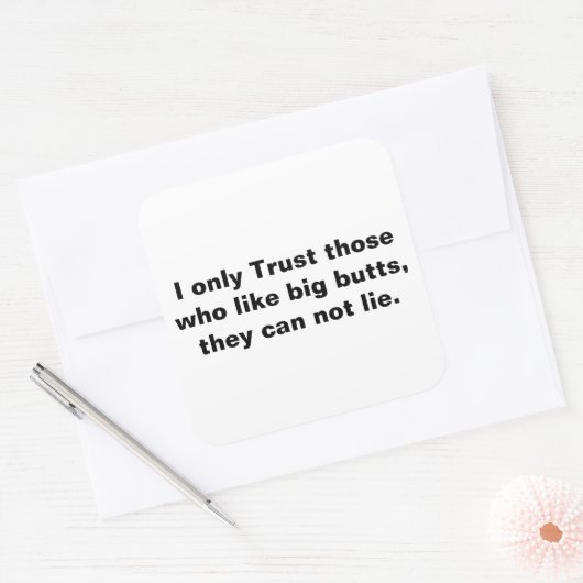 信頼のみ、大きなお尻 スクエアシール (封筒)