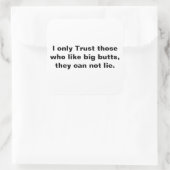 信頼のみ、大きなお尻 スクエアシール (バッグ)