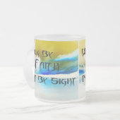 信頼のマグによる歩行 フロストグラスマグカップ (正面左)