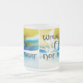 信頼のマグによる歩行 フロストグラスマグカップ (中央)