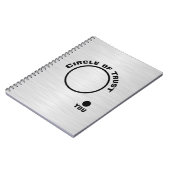 信頼の円の外の ノートブック (左側)