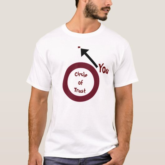 信頼の円 Tシャツ (正面)