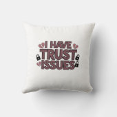 信頼の問題の装飾用クッション クッション (裏面)