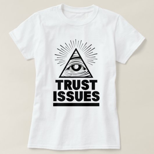 信頼の問題Tシャツ Tシャツ (デザイン正面)