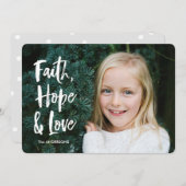 信頼の希望愛クリスマスカード シーズンカード (正面/裏面)