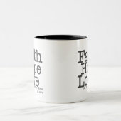 信頼の希望愛コーヒー・マグ ツートーンマグカップ (中央)