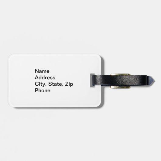 信頼の希望愛十字のハート ラゲッジタグ (裏面横)