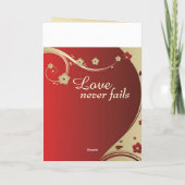 信頼の希望愛聖書の詩によってカスタマイズカード シーズンカード (裏面)