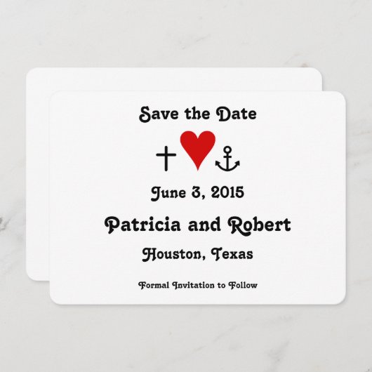 信頼の希望愛|保存日付 セーブザデート (正面/裏面)