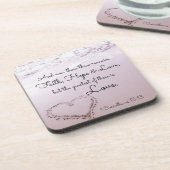 信頼の希望愛、1 Corinthiansの13:13、海のビーチ コースター (左側)