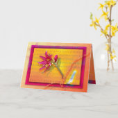 信頼の跳躍 カード (黄色い花)