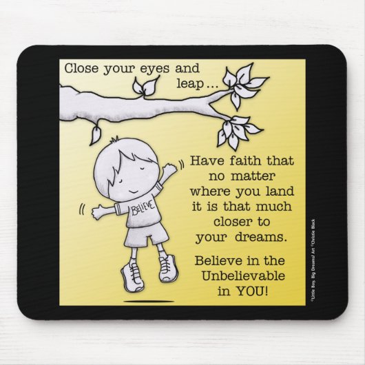 信頼の跳躍 マウスパッド (正面)