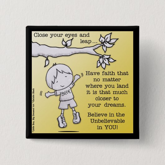 信頼の跳躍 缶バッジ (正面)