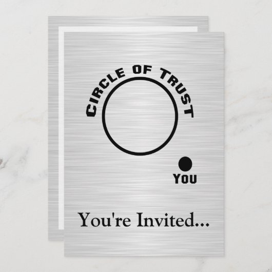 信頼の輪の外にいるあなた 招待状 (正面/裏面)