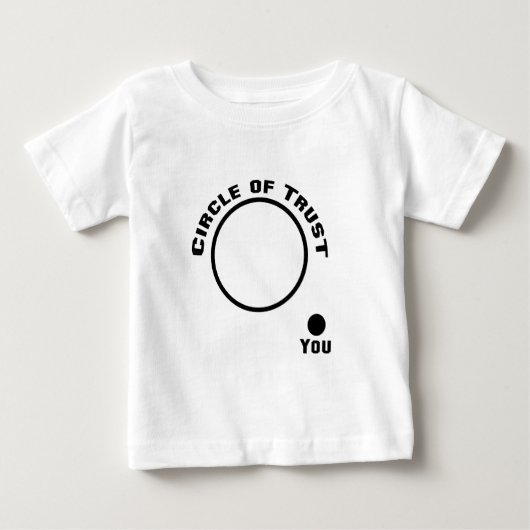 信頼の輪の外 ベビーTシャツ (正面)