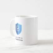 信頼はコンプライアンスに基づいて構築 コーヒーマグカップ (正面左)