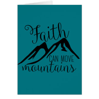 信頼は山を動かすことができます