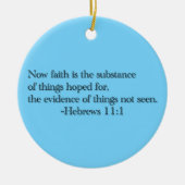 信頼は望まれる事の物質です セラミックオーナメント (正面)