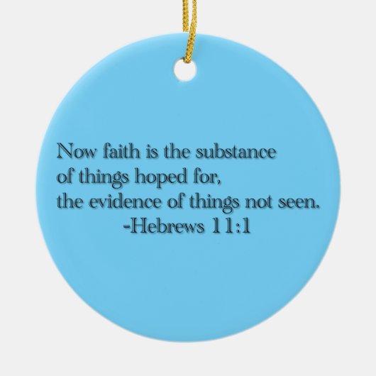 信頼は望まれる事の物質です セラミックオーナメント (正面)