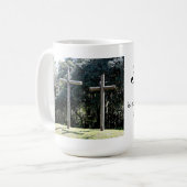 信頼は神がことを知っています コーヒーマグカップ (正面左)