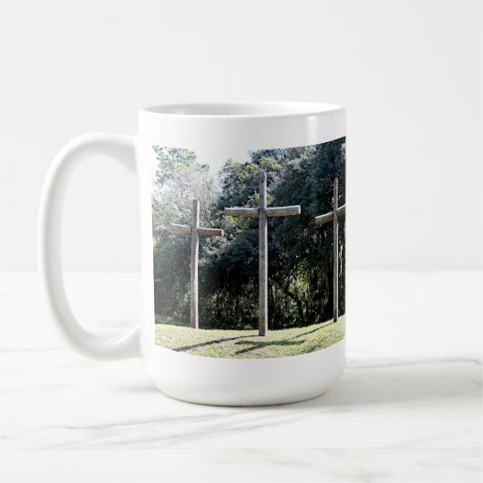 信頼は神がことを知っています コーヒーマグカップ (左)