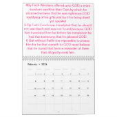 信頼は神の言葉の聴取によって来ます。 カレンダー (2月 2026)