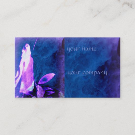 信頼は青の姿を祈る名刺を基づかせていました 名刺 (正面)